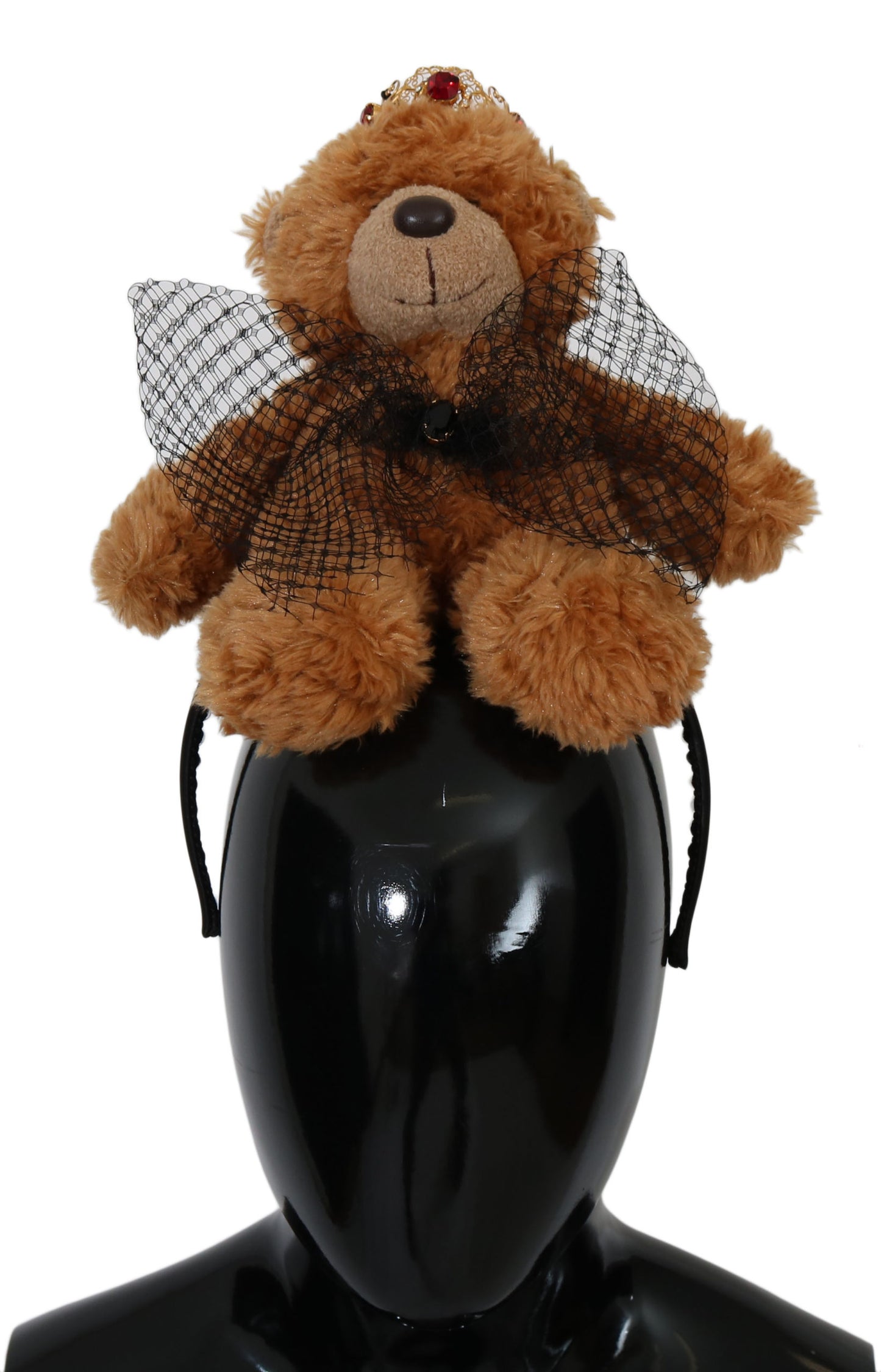 Serre-tête Couronne Diadème Dolce & Gabbana Ours en Peluche Or Cristal