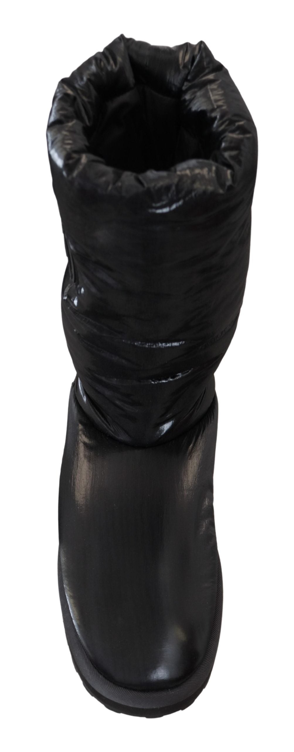 Bottes d'hiver mi-mollet matelassées noires Dolce & Gabbana