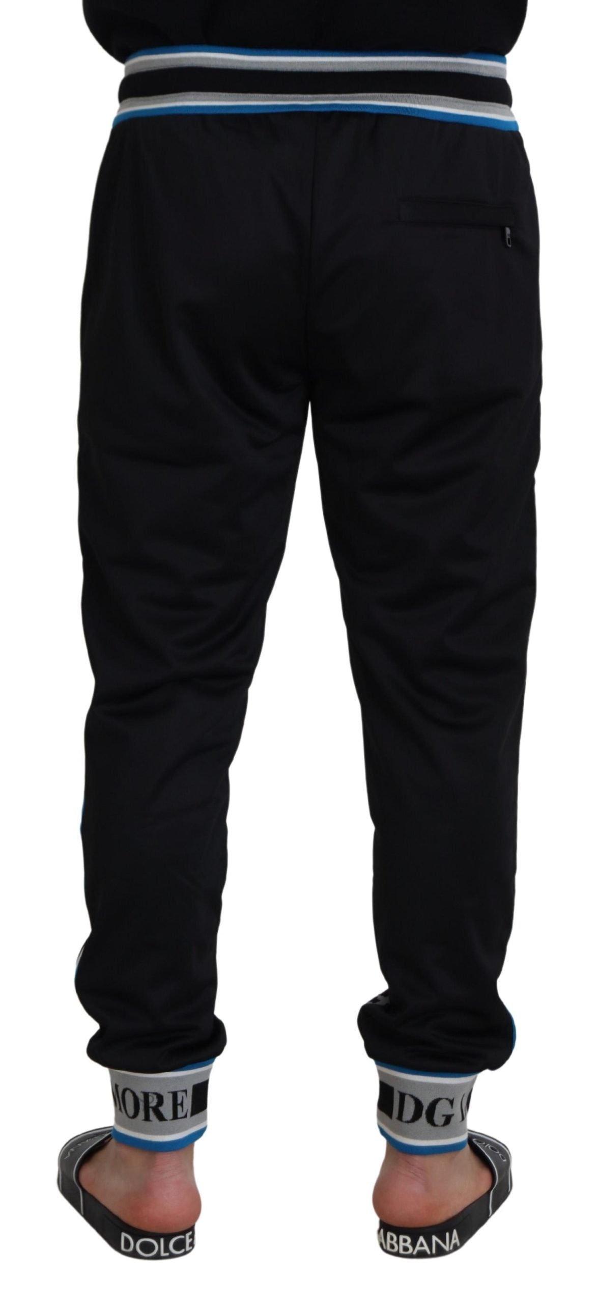 Pantalon de jogging multicolore à imprimé léopard DG King Dolce & Gabbana