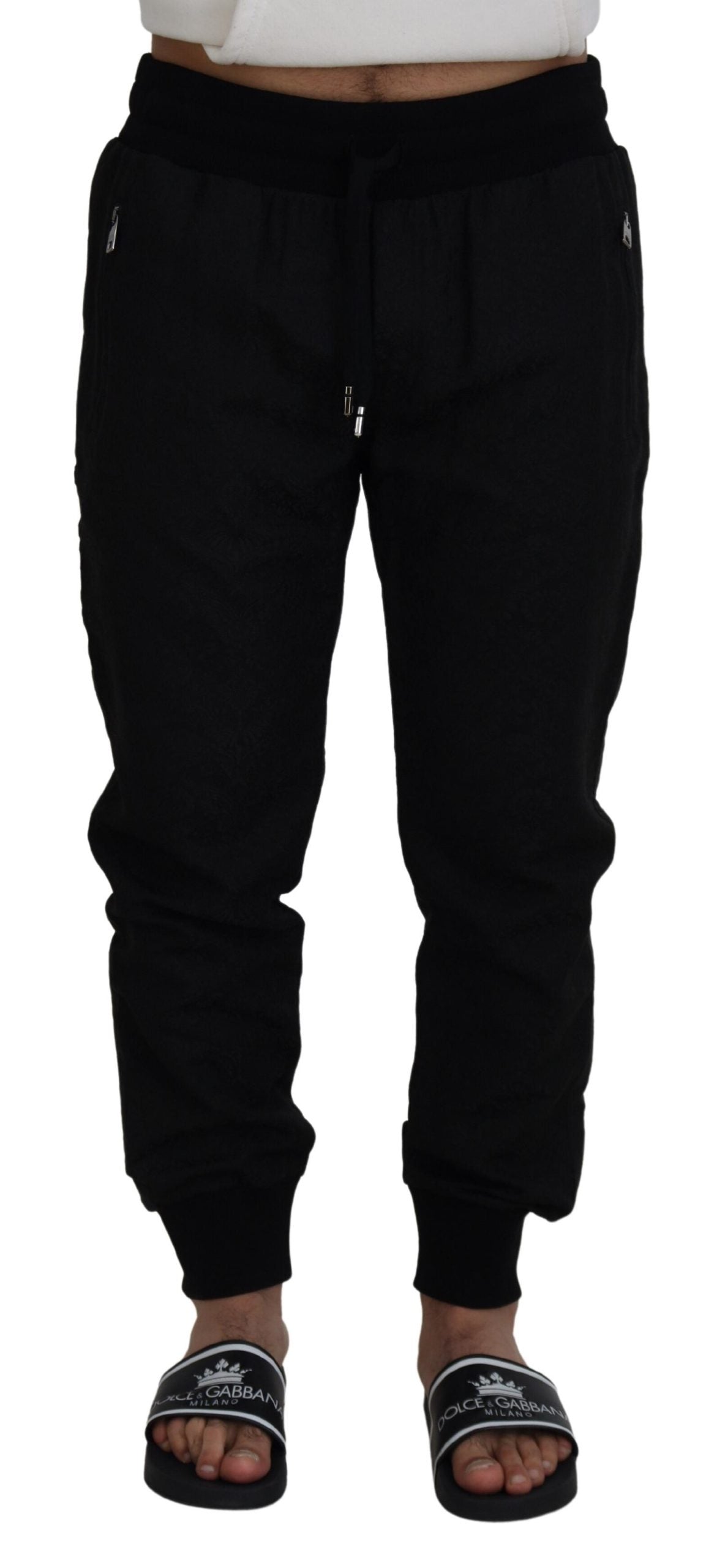 Pantalon de jogging décontracté noir Dolce & Gabbana pour homme