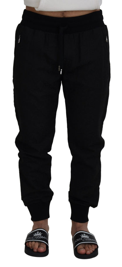 Pantalon de jogging décontracté noir Dolce & Gabbana pour homme
