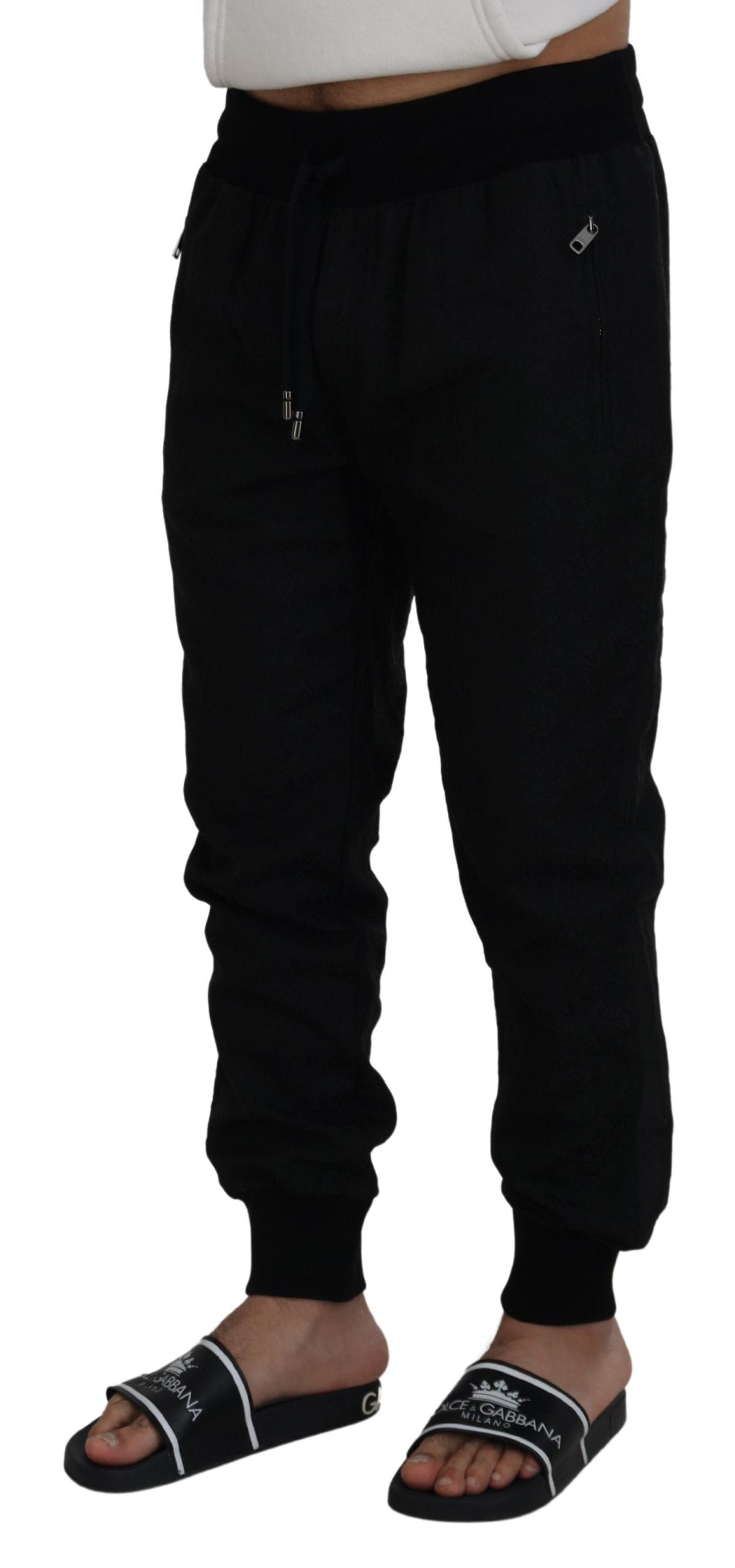 Pantalon de jogging décontracté noir Dolce & Gabbana pour homme