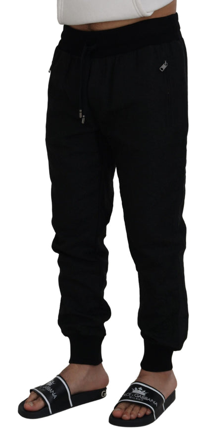 Pantalon de jogging décontracté noir Dolce & Gabbana pour homme