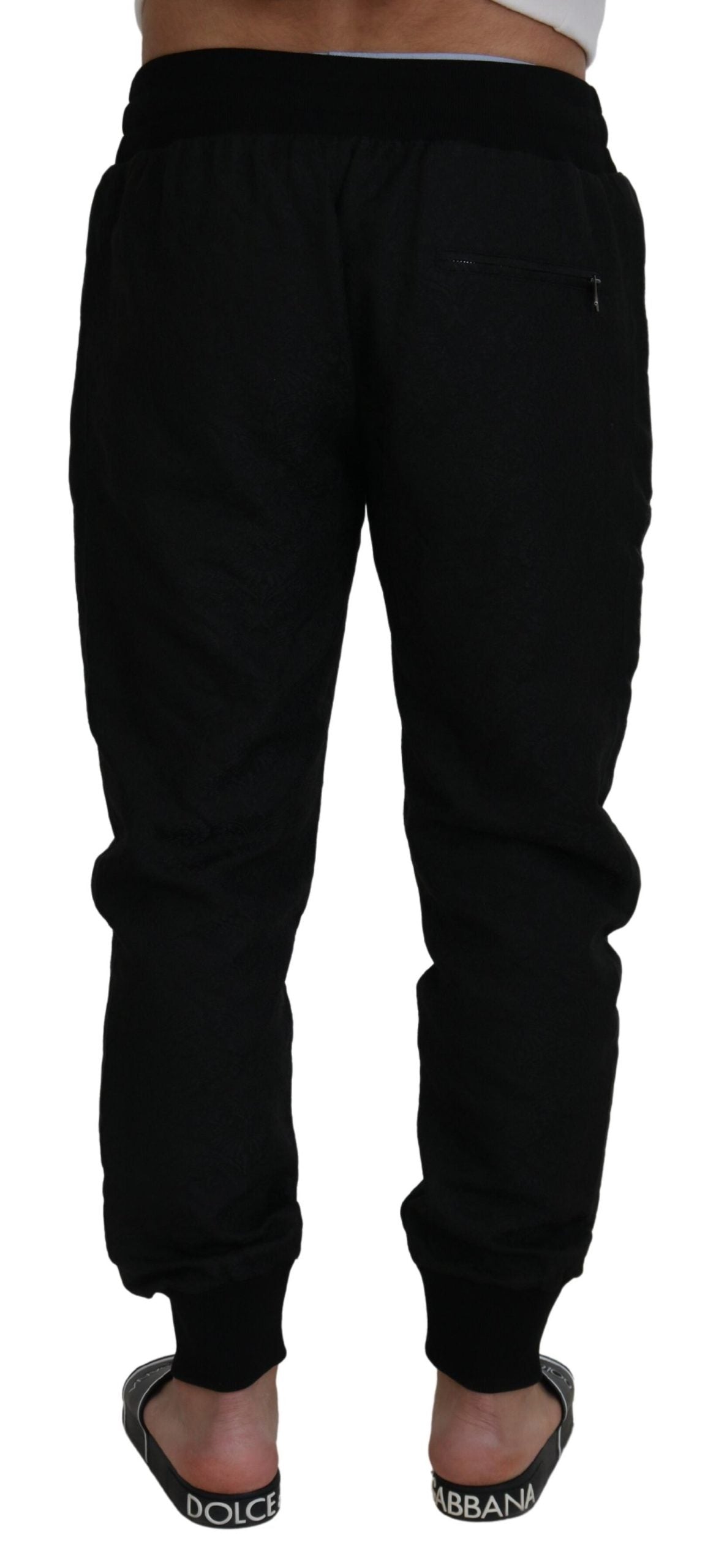 Pantalon de jogging décontracté noir Dolce & Gabbana pour homme