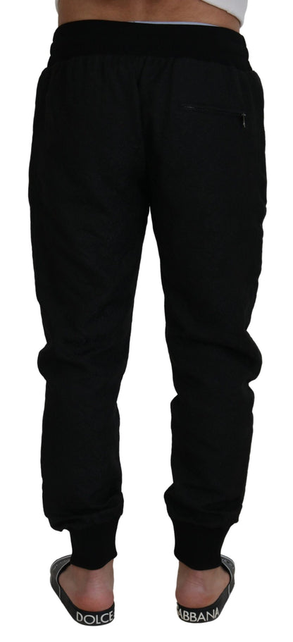 Pantalon de jogging décontracté noir Dolce & Gabbana pour homme