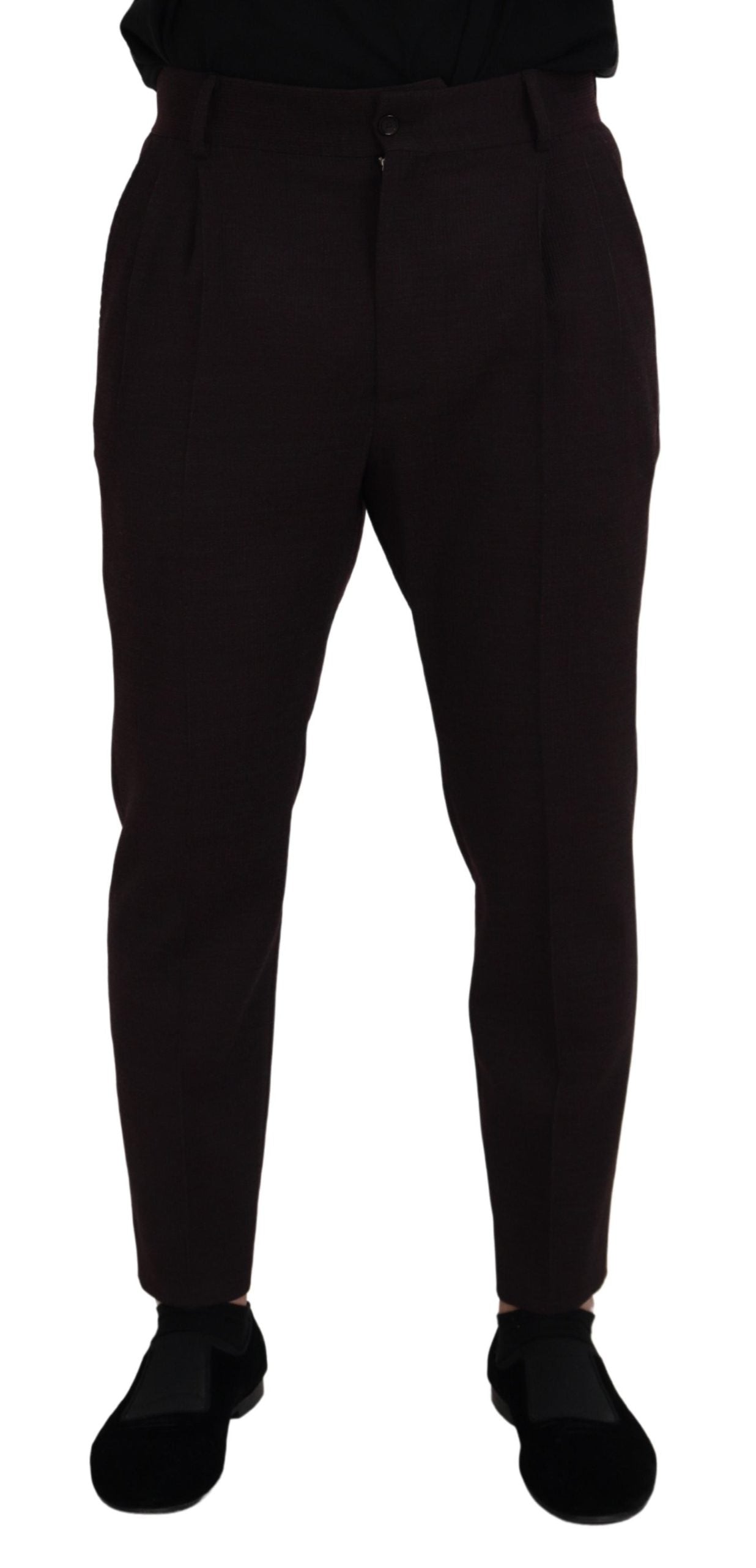 Pantalon Chino Homme Dolce & Gabbana en Coton Marron
