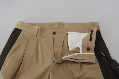 Pantalon Chino Homme Dolce & Gabbana Coton Marron Noir