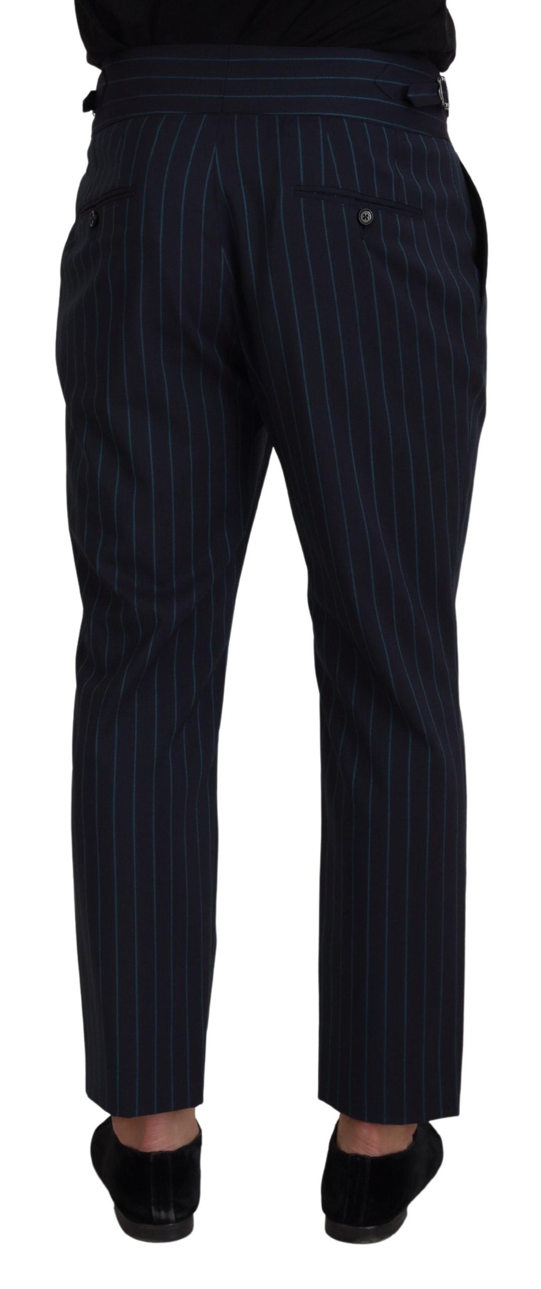 Pantalon de costume rayé bleu Dolce & Gabbana pour homme