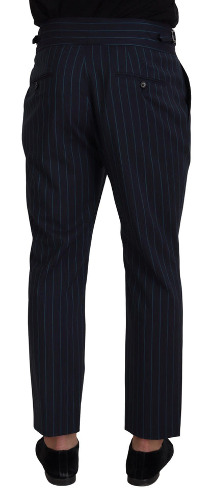 Pantalon de costume rayé bleu Dolce & Gabbana pour homme