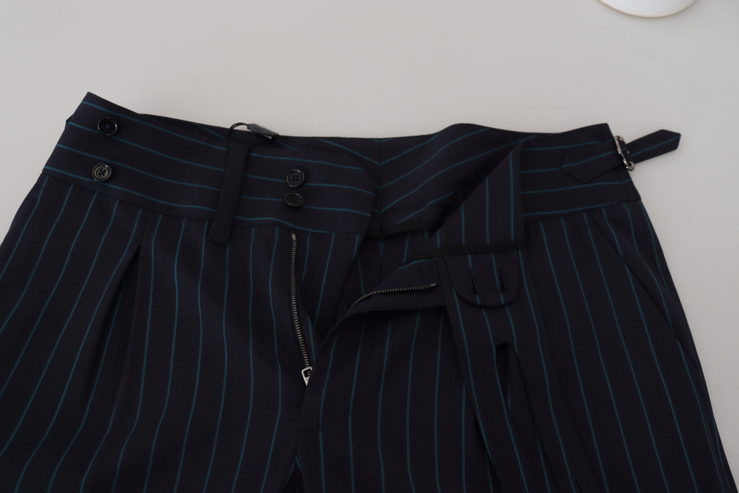 Pantalon de costume rayé bleu Dolce & Gabbana pour homme