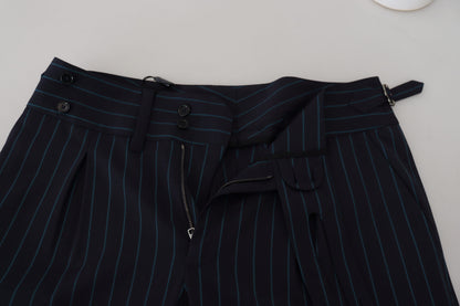 Pantalon de costume rayé bleu Dolce & Gabbana pour homme