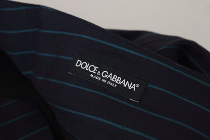 Pantalon de costume rayé bleu Dolce & Gabbana pour homme