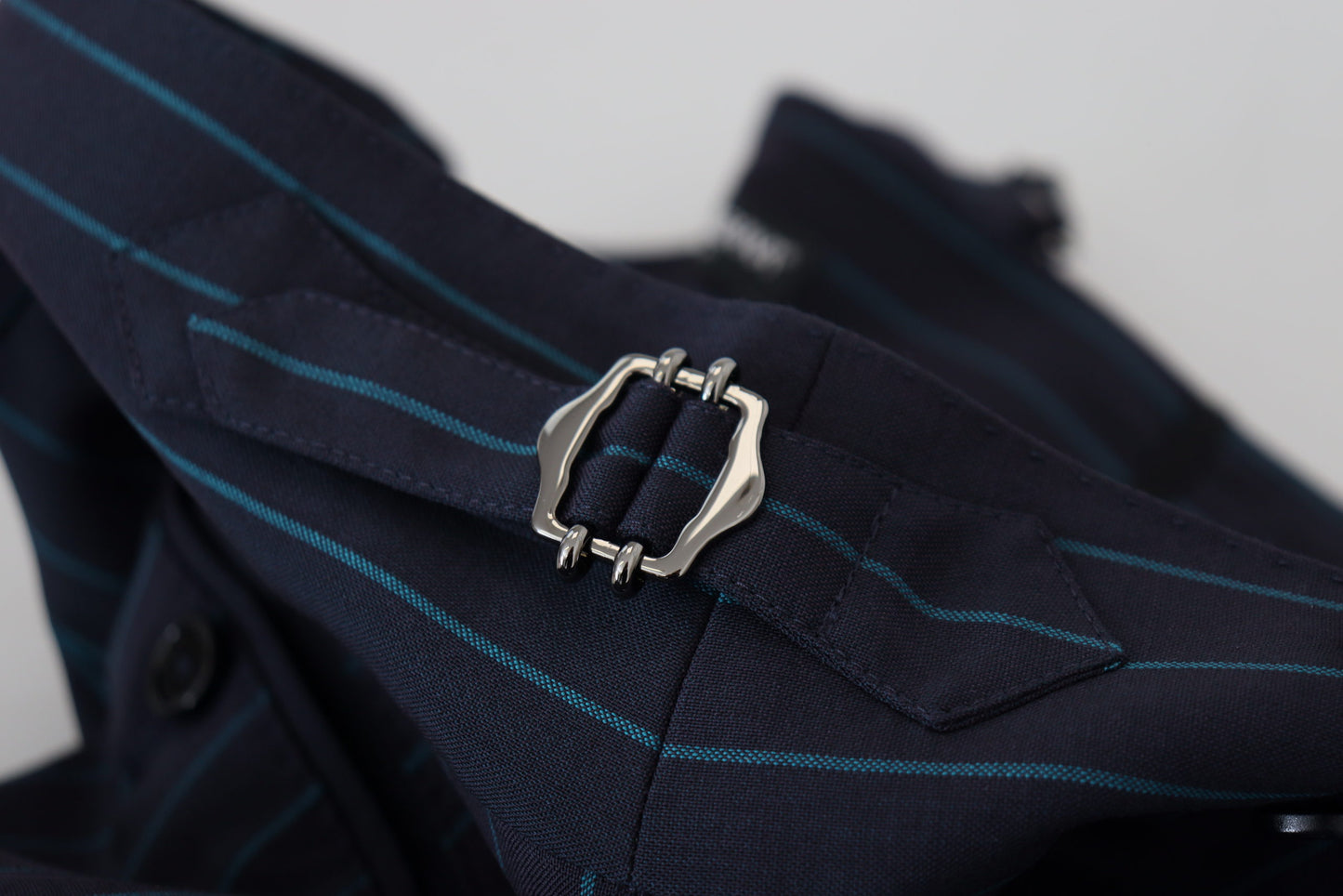 Pantalon de costume rayé bleu Dolce & Gabbana pour homme