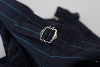 Pantalon de costume rayé bleu Dolce & Gabbana pour homme