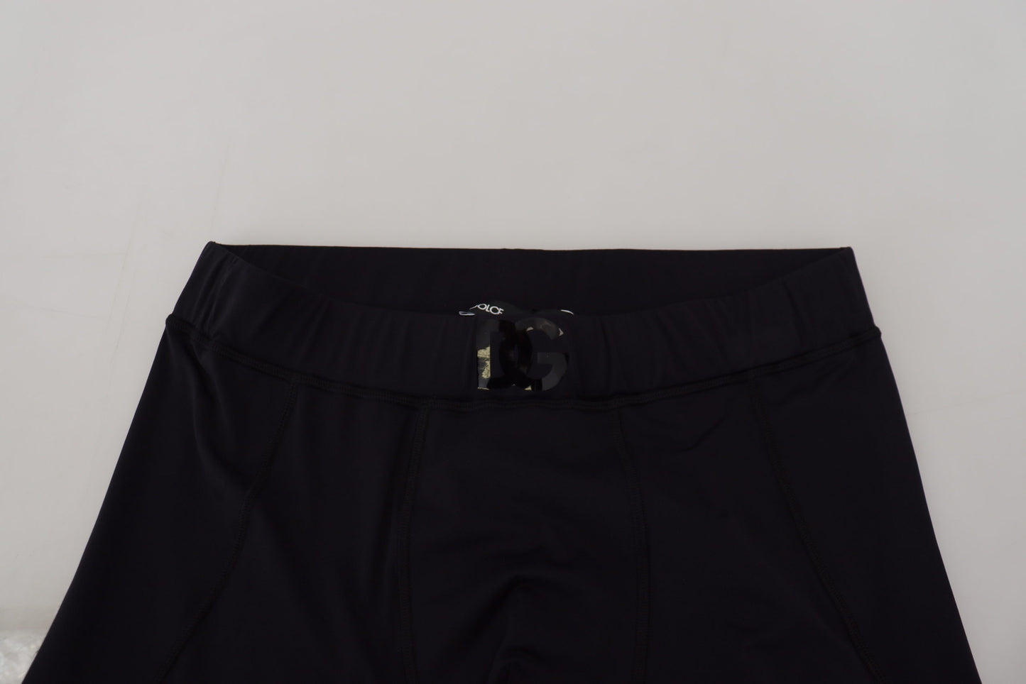 Pantalon slim extensible en nylon noir Dolce & Gabbana