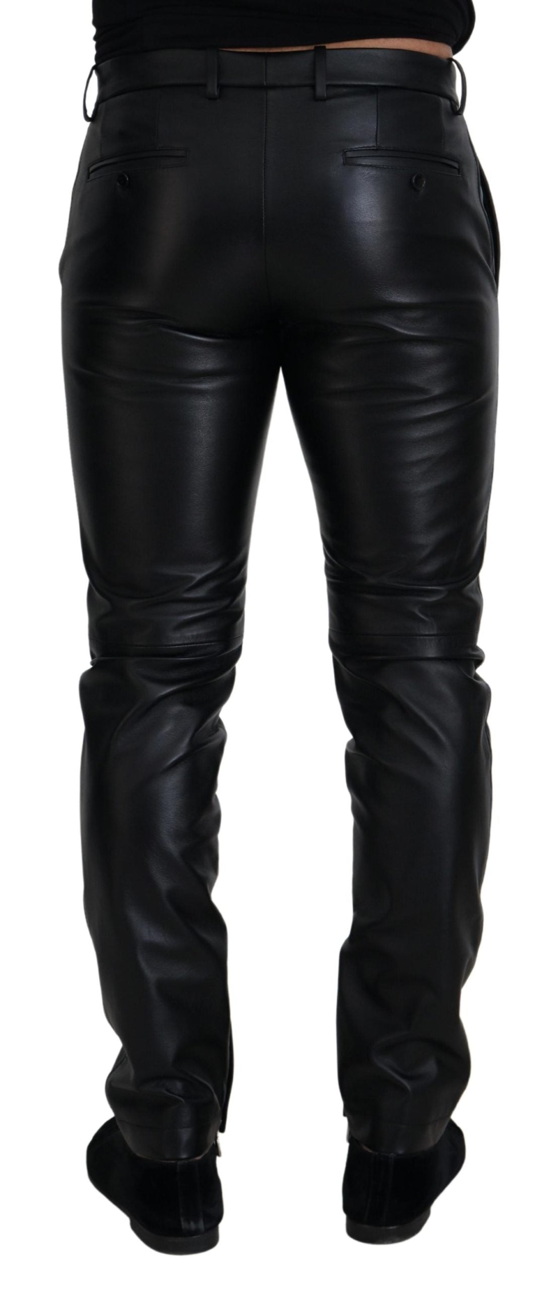 Pantalon skinny noir brillant extensible Dolce & Gabbana