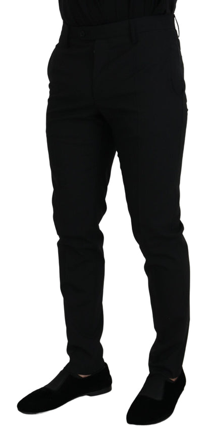 Pantalon de costume Dolce & Gabbana en polyester noir