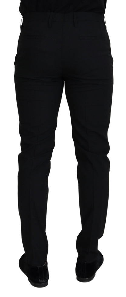 Pantalon de costume Dolce & Gabbana en polyester noir