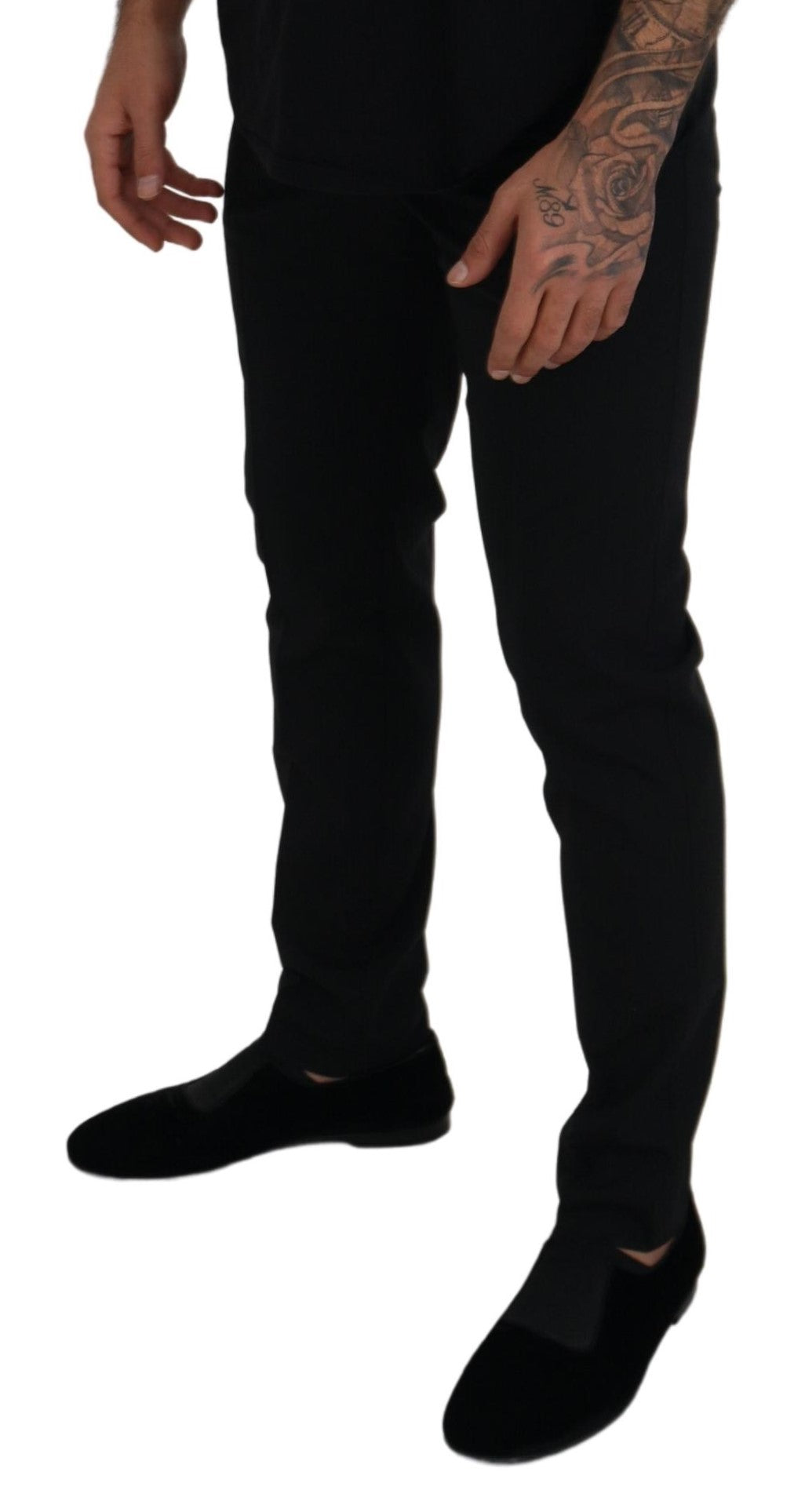 Pantalon de costume Dolce & Gabbana en polyester noir