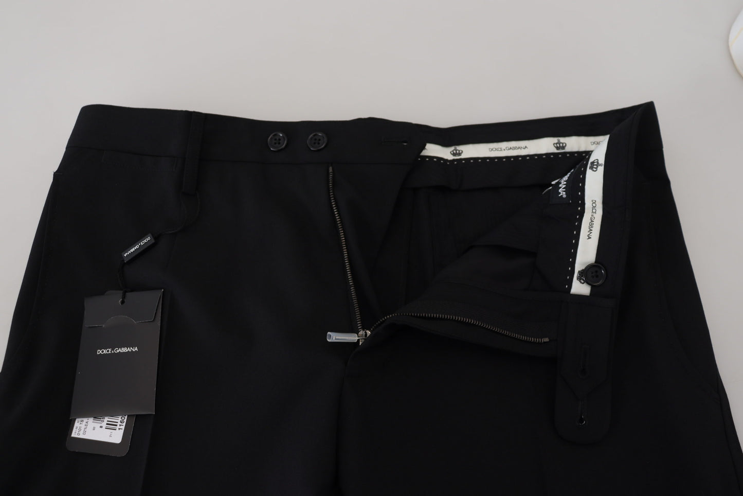 Pantalon de costume Dolce & Gabbana en polyester noir