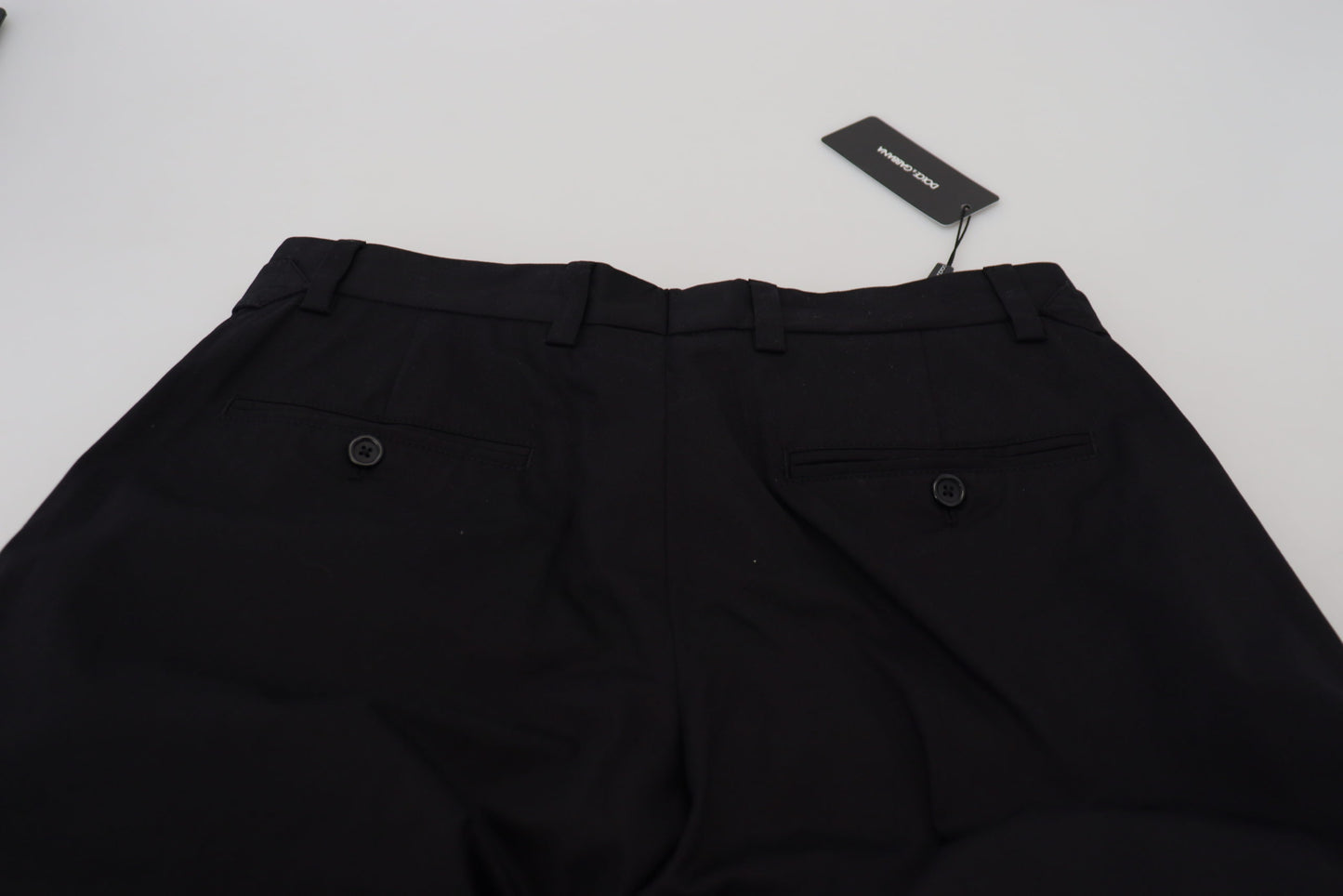 Pantalon de costume Dolce & Gabbana noir en coton style Chino