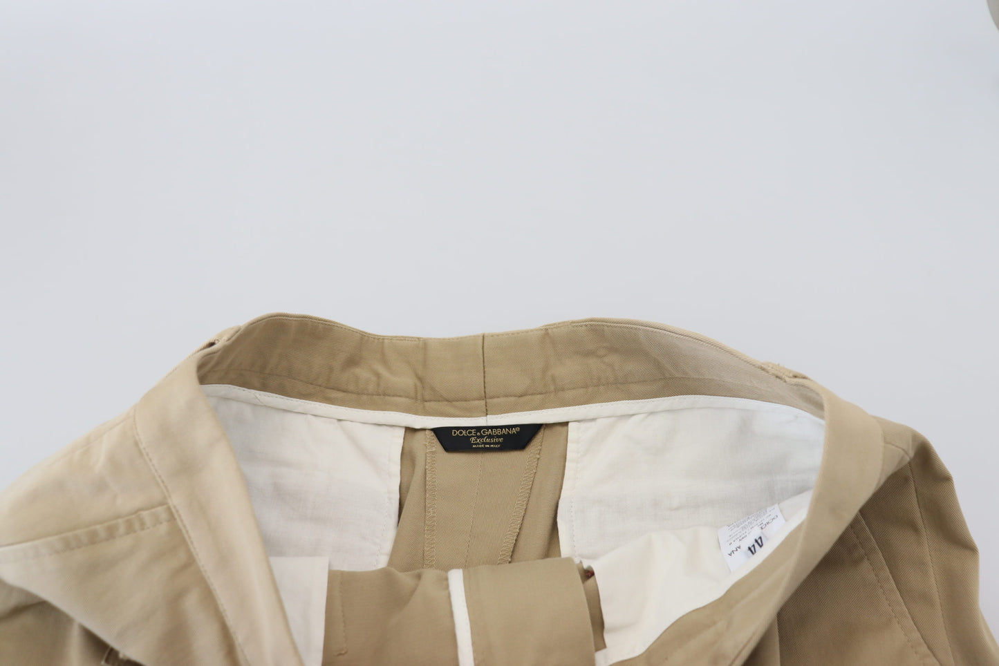 Shorts bermuda cargo en coton beige Dolce & Gabbana