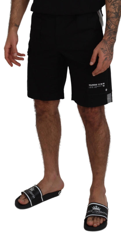 Short décontracté Dolce & Gabbana Bermuda Cargo noir