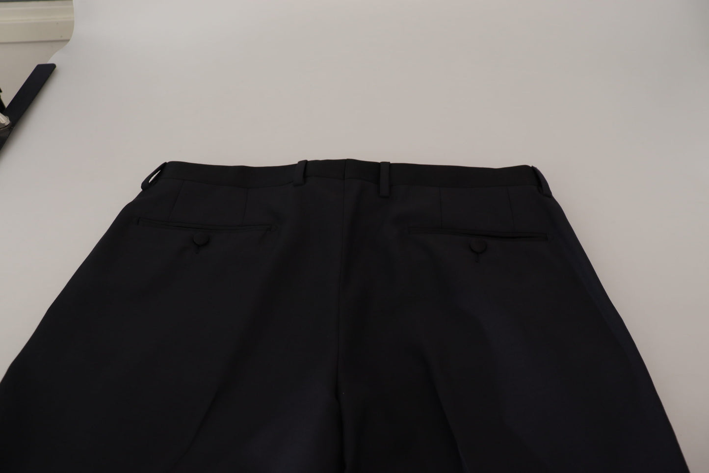 Pantalon de costume homme en laine noire Dolce & Gabbana
