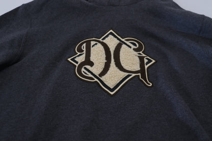 Sweat à capuche en coton gris Dolce & Gabbana avec logo