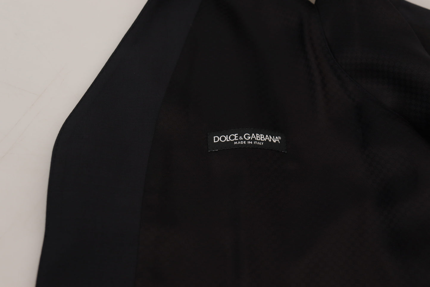 Gilet de Costume Dolce & Gabbana Noir en Laine Stretch