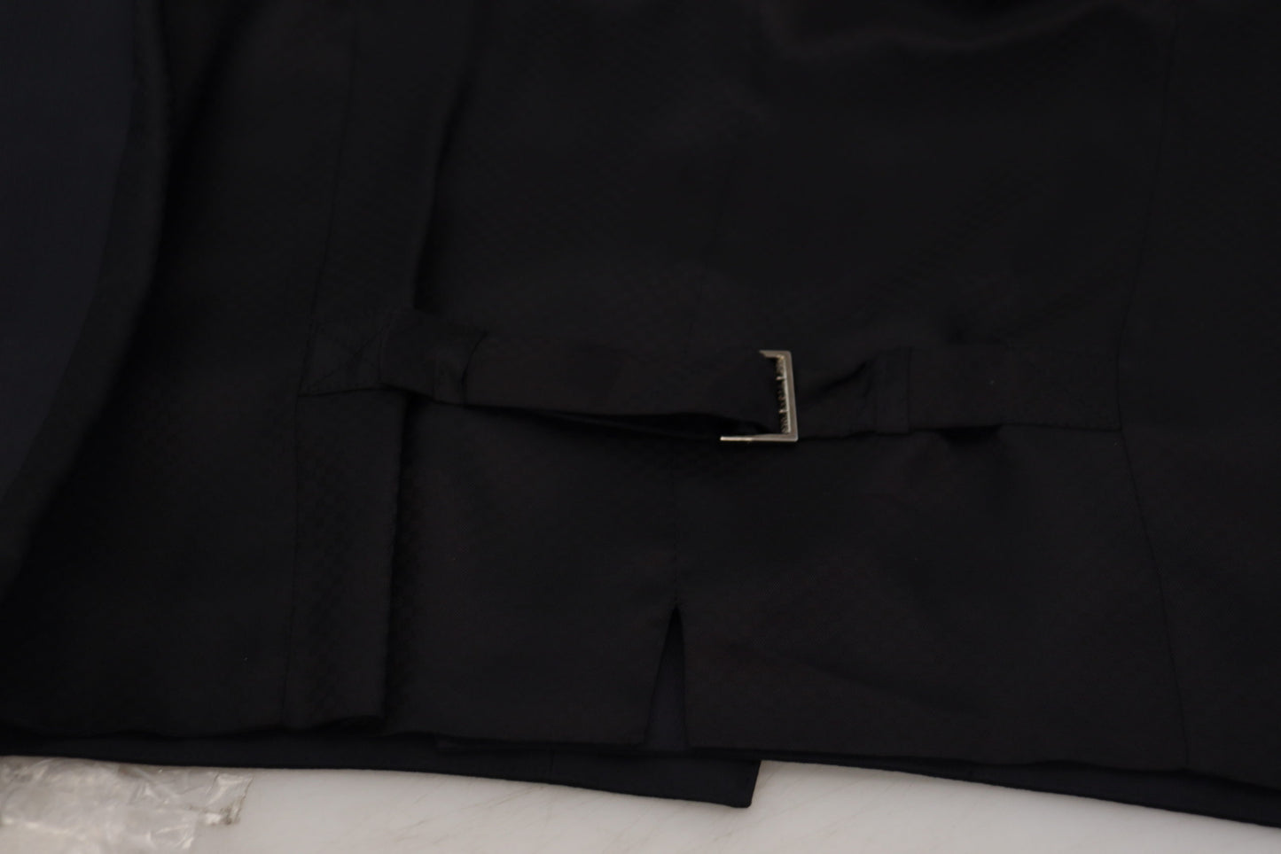 Gilet de Costume Dolce & Gabbana Noir en Laine Stretch