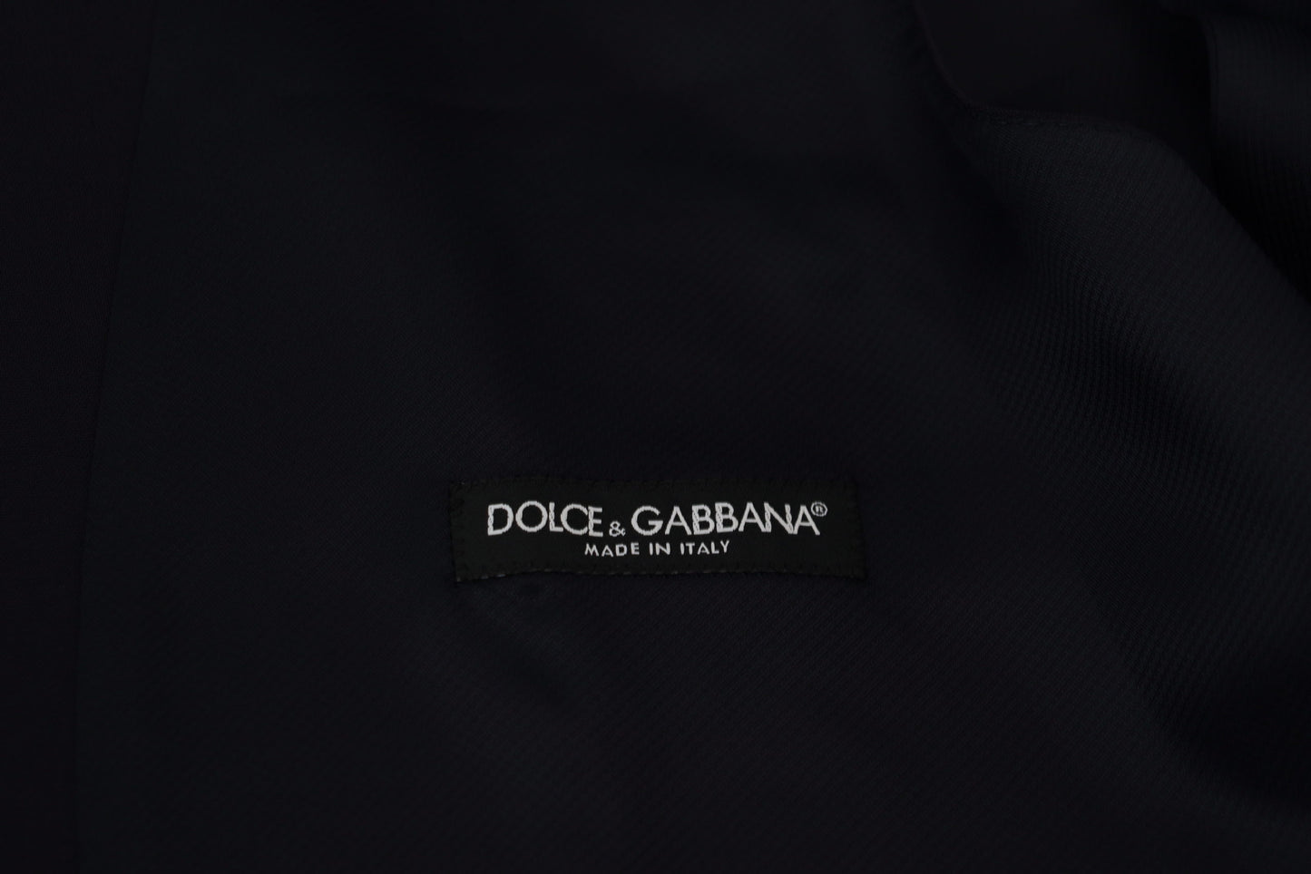 Gilet en Laine Stretch Bleu Foncé Dolce & Gabbana