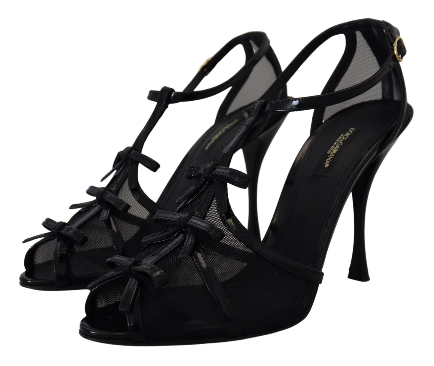 Sandales à talons aiguilles Dolce & Gabbana noires