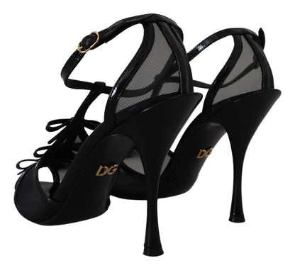Sandales à talons aiguilles Dolce & Gabbana noires