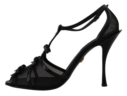 Sandales à talons aiguilles Dolce & Gabbana noires