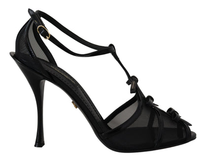 Sandales à talons aiguilles Dolce & Gabbana noires