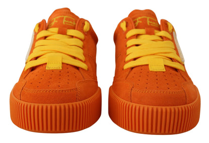 Chaussures Sneakers Dolce & Gabbana en cuir orange P.j. Tucker