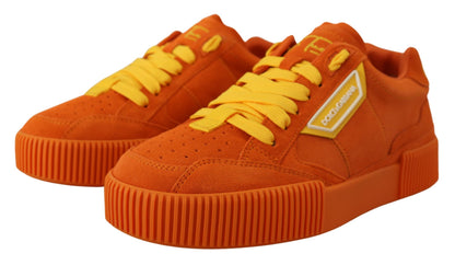 Chaussures Sneakers Dolce & Gabbana en cuir orange P.j. Tucker
