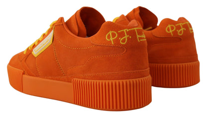 Chaussures Sneakers Dolce & Gabbana en cuir orange P.j. Tucker