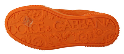Chaussures Sneakers Dolce & Gabbana en cuir orange P.j. Tucker