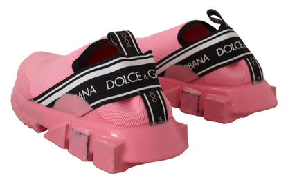 Baskets basses décontractées à enfiler Sorrento roses Dolce & Gabbana