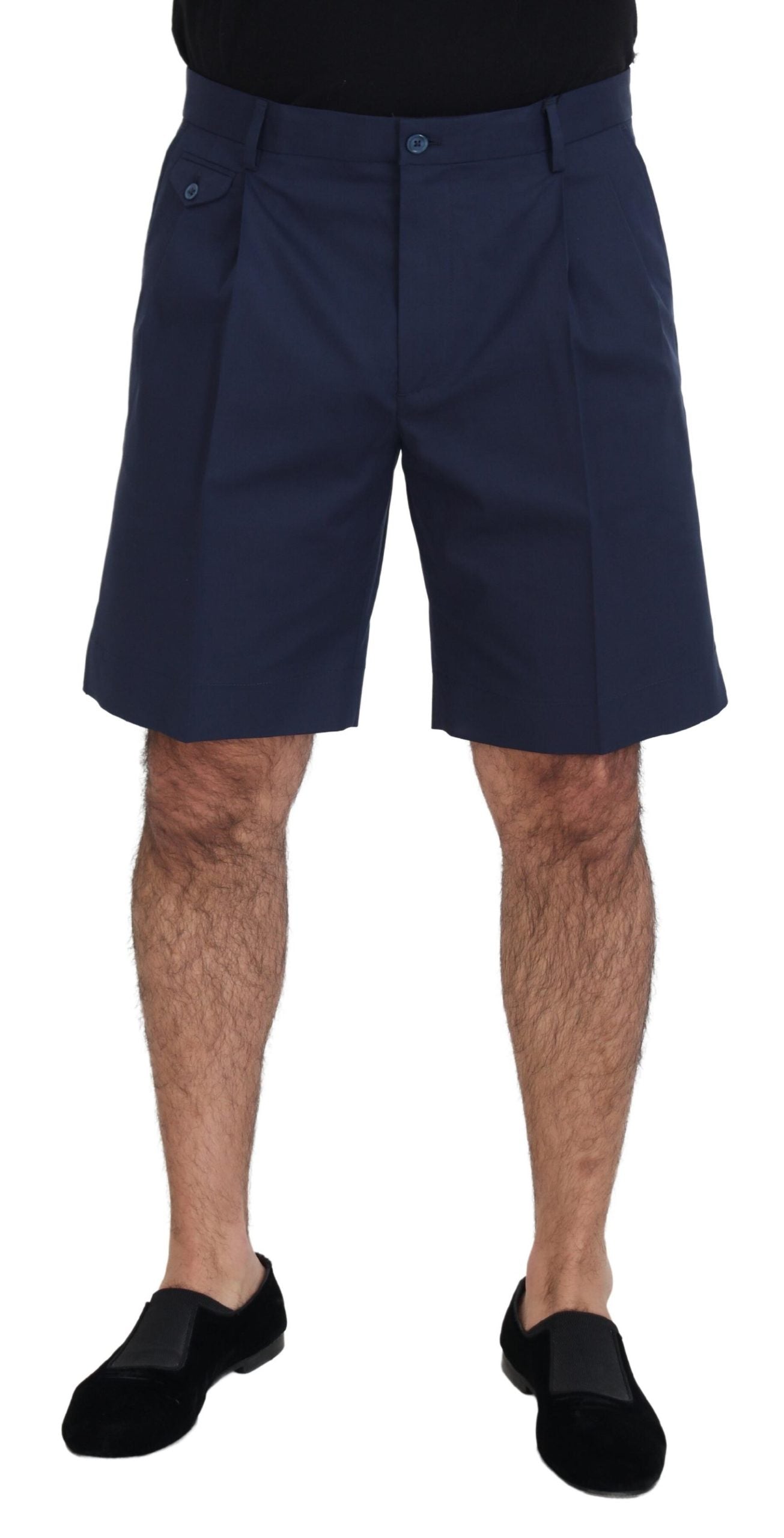 Shorts décontractés Dolce & Gabbana en coton stretch bleu chino