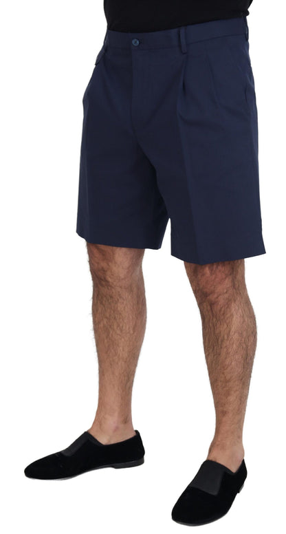 Shorts décontractés Dolce & Gabbana en coton stretch bleu chino