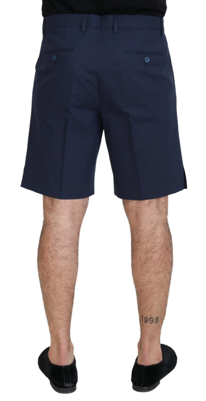 Shorts décontractés Dolce & Gabbana en coton stretch bleu chino