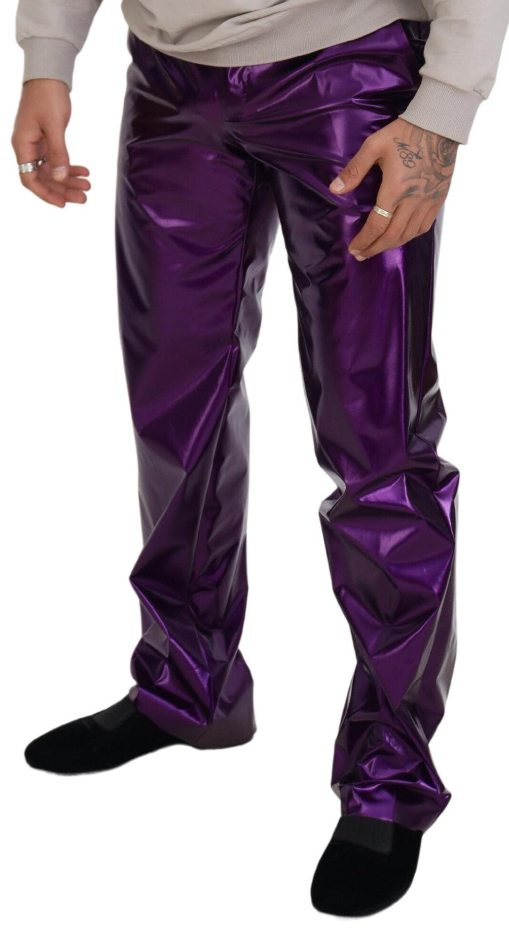 Pantalon décontracté homme Dolce & Gabbana violet brillant