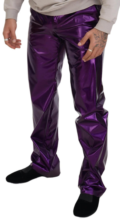 Pantalon décontracté homme Dolce & Gabbana violet brillant