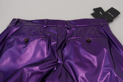 Pantalon décontracté homme Dolce & Gabbana violet brillant
