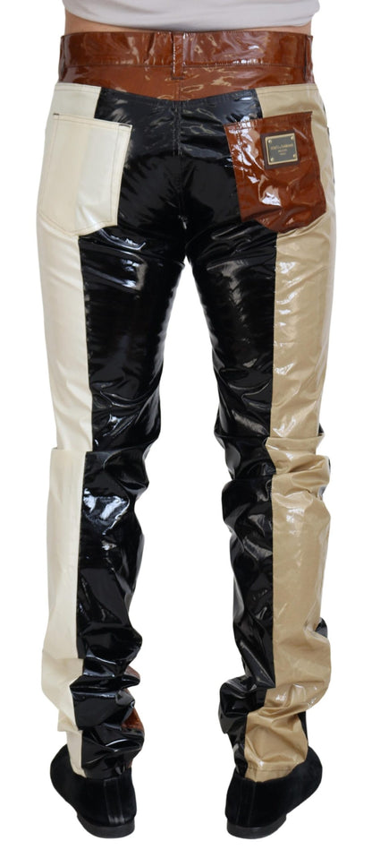 Jeans en denim multicolores Dolce & Gabbana Shining coupe slim pour homme