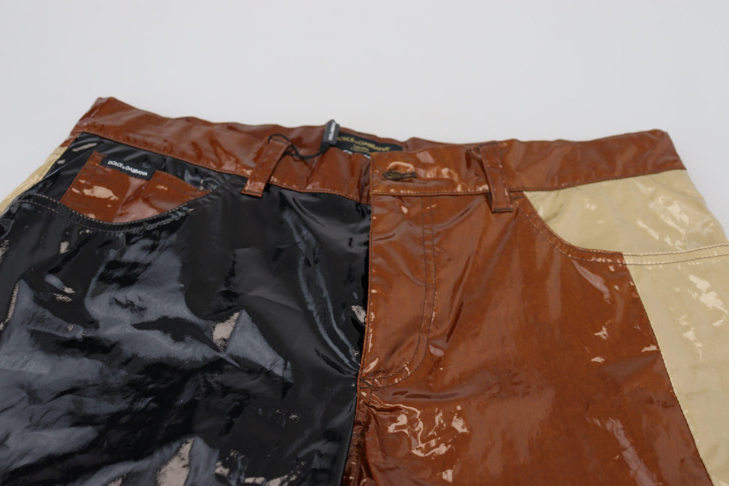 Jeans en denim multicolores Dolce & Gabbana Shining coupe slim pour homme