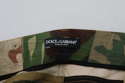 Jean en jean patchwork en soie multicolore Dolce & Gabbana pour homme